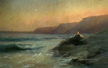  1887 Works - pushkin on the coast black sea 1887 Romantic Ivan Aivazovsky Russian